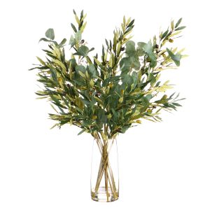 Rogue Olive Eucalyptus Mix-Alana Vase Green/Glass 70x70x86cm