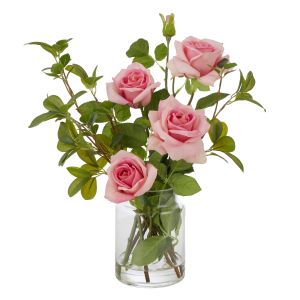 Rogue Rose Denise Garden Mix-Pail Vase Pink/Glass 40x48x13cm