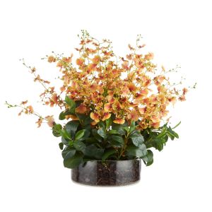 Rogue Dancing Orchid Garden Mix-Madelyn Bowl 66x66x67cm Orange