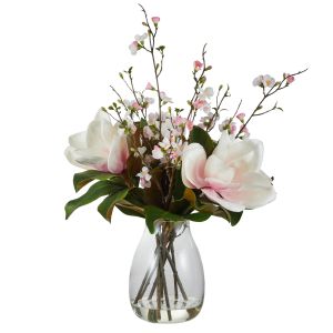Rogue Magnolia Quince Blossom Mix-Nara Vase Pink 61x53x71cm