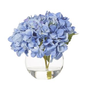 Rogue Hydrangea-Sphere Vase Blue/Glass 24x24x23cm