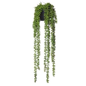 Rogue Hanging Pearls-Garden Pot Green/Black 17x17x63cm