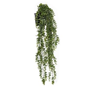 Rogue Silver Leaf Hanging-Garden Pot Grey Green/Black 22x16x60cm