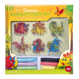 Is Gift Make Your Own Suncatcher Kit - Dinosaurs Multi-Coloured 6.2x0.2x6.6cm