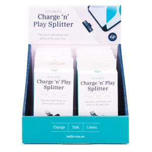 Tech 2 IT Charge N Play Splitter (2 Asst/12 Disp) 2.6x1.9cm