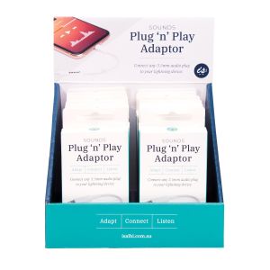 Is Gift Plug n Play Adaptor (12Disp) White 10cm