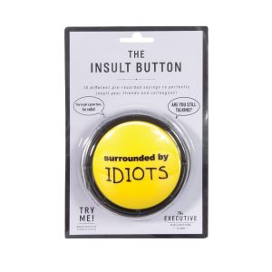 The Executive Collection The Insult Button Yellow 17x11.5x4cm