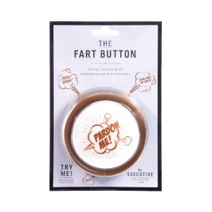 Is Gift The Fart Button Brown 9x4x3cm