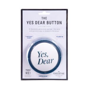 Is Gift The YES DEAR Button Blue 9x4x3cm