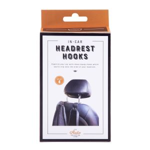Is Gift In-Car Headrest Hooks (set of 4) Black 8.5x7x4cm