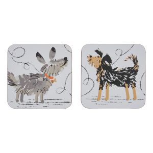 Ulster Weavers Dog Days Coaster 4pcs Set Multi-Coloured 11x11x1cm