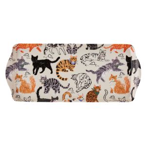 Ulster Weavers Feline Friends Small Tray Multi-Coloured 39x17x3cm