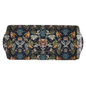 Ulster Weavers Finch & Flower Small Tray Navy 39x17x3cm