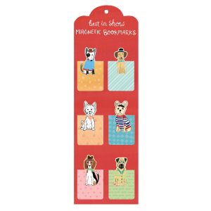 Galison Best In Show Magnetic Bookmarks 6pcs Set Multi-Coloured 4x0.01x5.5cm
