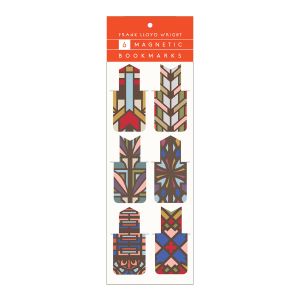 Galison Frank Lloyd Wright Magnetic Bookmarks (Set of 6) Multi-Coloured 2x0.02x5cm