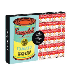 Galison Andy Warhol Soup Double Side Puzzle 500pc Multi-Coloured 29x22x6cm