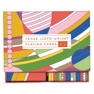 Galison Frank Lloyd Wright Playing Card Set Multi-Coloured 15x10x3cm