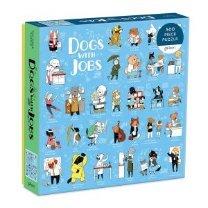 Galison Dogs With Jobs Puzzle 500pcs Multi-Coloured 20x5x20cm