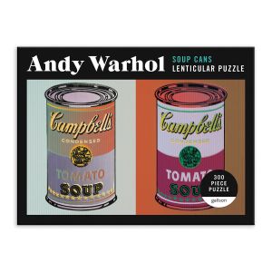 Galison Andy Warhol Soup Can Lenticular Puzzle 300pc Multi-Coloured 24x18x6cm