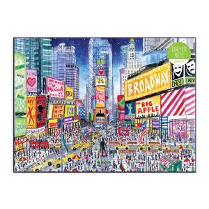 Galison Michael Storrings Times Square Puzzle 1000pc Multi-Coloured 29x22x6cm
