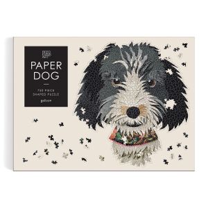 Galison Paper Dogs Shaped Puzzle 750pc Multi-Coloured 29x22x5cm
