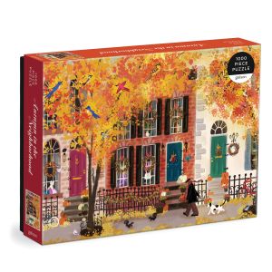 Galison Joy Laforme Autumn in the Neighborhood Puzzle 1000pcs Multi-Coloured 21x5x29cm