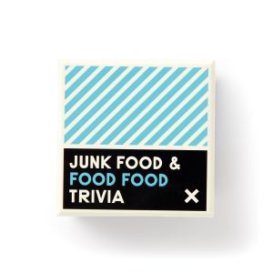 Brass Monkey Junk Food Trivia Blue 9x9x7cm