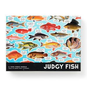Brass Monkey Judgy Fish 1000 Piece Puzzle Multi-Coloured 69x51cm