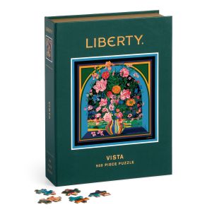 Galison Liberty Vista 500 Piece Book Puzzle Multi-Coloured Box:16.51x20.95x5.08cm