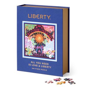 Galison Liberty All You Need is Love and Liberty 500 Book Puzzle Multi-Coloured Box:16.51x20.95x5.08cm