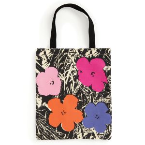 Galison Andy Warhol Flowers Tote Bag Shopper Multi-Coloured 38x43x28cm
