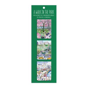 Galison Michael Storrings Walk in the Park Magnetic Bookmarks Multi-Coloured 4x0.01x5.5cm