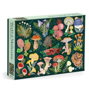 Galison World of Mushrooms Puzzle-1000pc Multi-Coloured 68.6x50.8x0.2cm