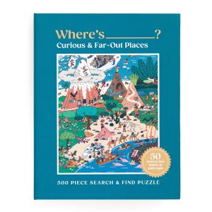 Galison Where's ? Curious and Far Out Places Puzzle-500pc Multi-Coloured 36x47x0.2cm