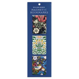 Galison William Morris Magnetic Bookmarks 3pcs SetMulti-Coloured 4x0.01x5.5cm