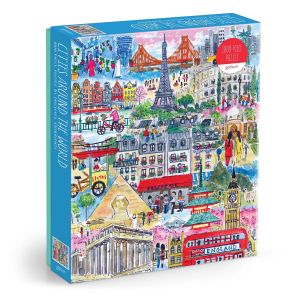 Galison Michael Storrings Cities Around The World Puzzle 1000pcs Multi-Coloured 50.8x68.6cm