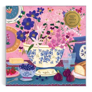 Galison Joy Laforme Art of the Table Foil Puzzle 500pcs Multi-Coloured 51x51x1cm