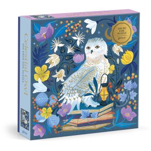 Galison Celestial Owl Foil Puzzle 500pcs Multi-Coloured 51x51cm