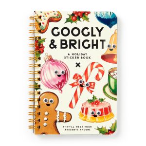 Brass Monkey Googly & Bright Holiday Sticker Book Multi-Coloured 10.2x2.5x15.2cm
