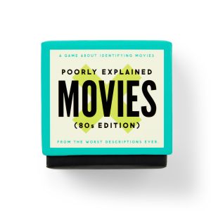 Brass Monkey Mini Poorly Explained Movies - 80s Edition Multi-Coloured 7.6x5.8x7.6cm