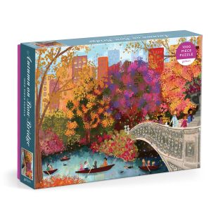 Galison Joy Laforme Autumn on Bow Bridge Puzzle 1000pcs Multi-Coloured 68.5x50.8cm