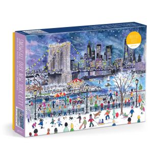Galison Michael Storrings Snowfall Over NYC Puzzle 1000pcs Multi-Coloured 69x51cm