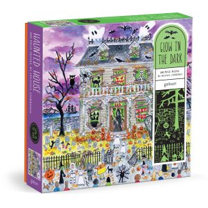 Galison Michael Storrings Haunted House Glow Puzzle 500pcs Multi-Coloured 51x51cm