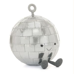 Jellycat Amuseables Disco Ball Silver 23x24x30cm