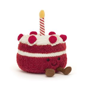 Jellycat Amuseables Red Velvet Cake Multi-Coloured 16 x 12cm