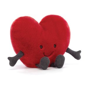 Jellycat Amuseables Red Heart Large Red & Black 7x19x17cm