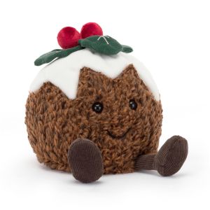 Jellycat Amuseables Christmas Pudding Brown 12x13x17cm