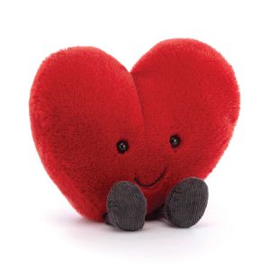 Jellycat Amuseables Red Heart Red 11x9x4cm (New Item Code)