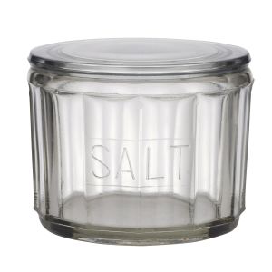 Academy Hemingway Salt Jar Clear 11.5x11.5x8cm