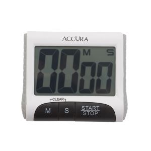 Accura Digital Timer 99 Min 59 Seconds White 8x3x7cm